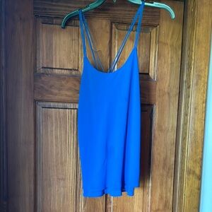 BE COOL Vibrant Blue Strappy Blouse